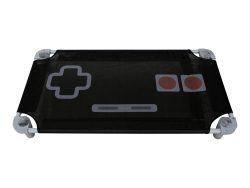 retro gaming printed cot