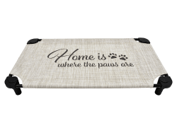 Home is printed cot (includes accessories) River Rock