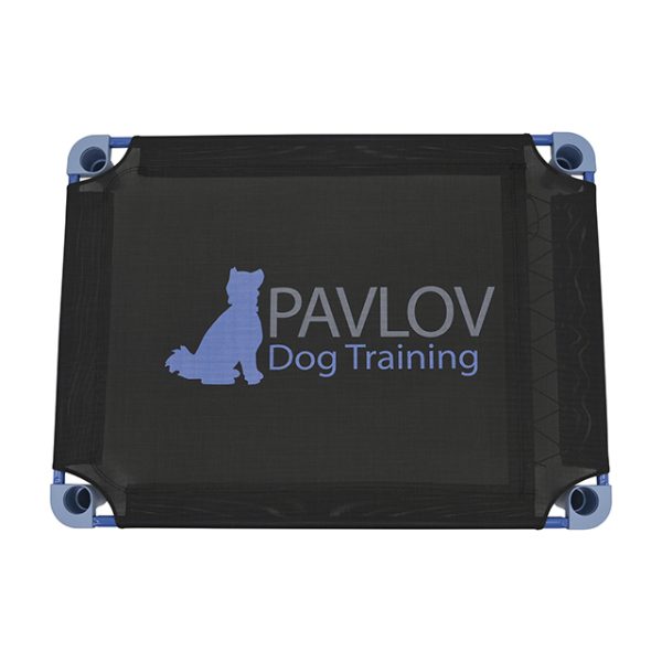 Pavlov Dog Training (CO) branded cot: * * * * Full-Color Logo w/WHITE-underlay * * * *