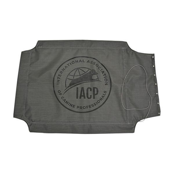 IACP Logo 40″ x 30″ Dark-Gray Replacement Lace-Up Cover:  * * * * Solid Black logo * * * *