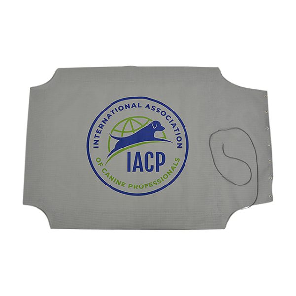 IACP Logo 40″ x 30″ Gray Replacement Lace-Up Cover:  * * * * Full-Color logo * * * *