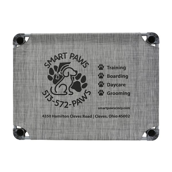 Smart Paws Dog Training (OH) branded cot: * * * * Solid Black logo * * * *