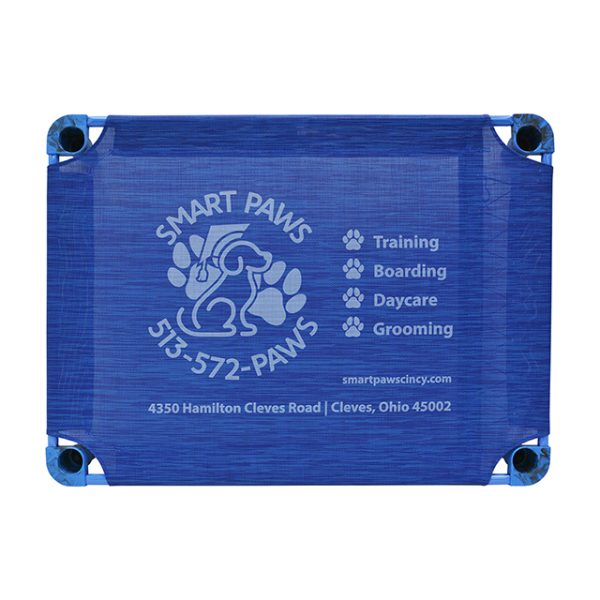 Smart Paws Dog Training (OH) branded cot: * * * * Solid WHITE logo * * * *