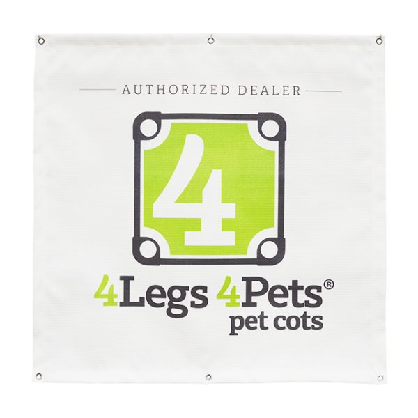 4Legs4Pets Hanging Banner - Large Square 36" L x 36" W