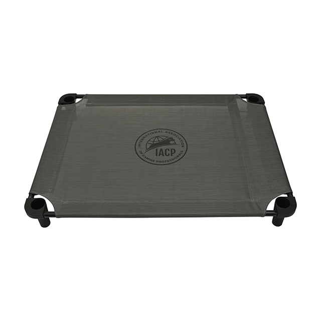 IACP Logo 40" x 30" Cot, Dark Gray w/FREE Accessories! (Quick Ship!)