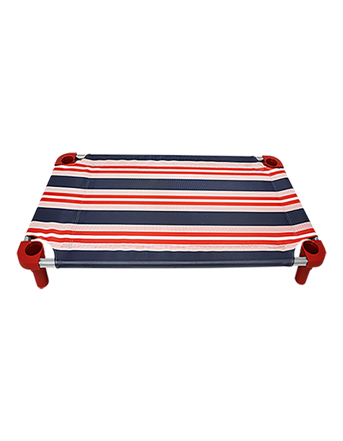 Patriotic Cot (woven striped - Not printed on) w/FREE Grippers & Plugs - OVERSTOCK SALE!