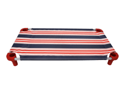 Patriotic Cot (woven striped - Not printed on) w/FREE Grippers & Plugs - OVERSTOCK SALE!